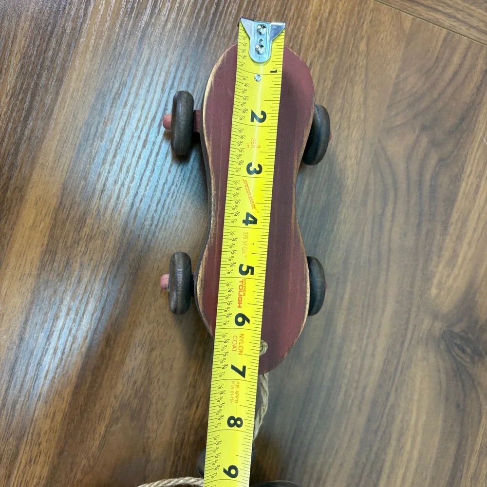 Antique Wooden Roller Skates for Pets and‎ Rope